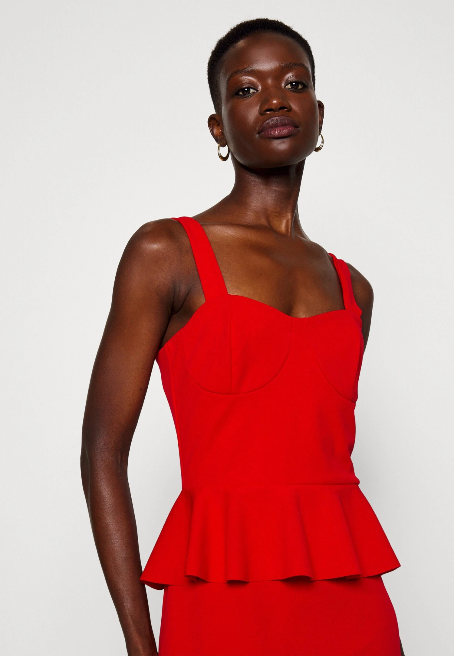 Jace Peplum Dress - Robe En Jersey - Red 6 Jace Peplum Dress - Robe En Jersey - Red – Image 4