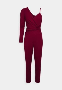 Wal G Ciaramin One Sleeve Jumpsuit - Combinaison - Berry Wine -Wal G 7150a0fdc1f740d283263f6954e61c19