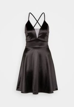 Wal G Josh Satin Skater - Robe De Soirée - Black -Wal G 71bf1d0436d14a8f826999cd3763e319