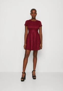 Wal G Leona Skater Dress - Robe De Soirée - Wine
