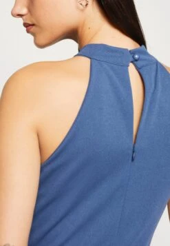 Wal G Hannah Cut Out Maxi - Robe De Cocktail - Denim Blue -Wal G 7784bf8caf0d4214a49b5f5b4f854220