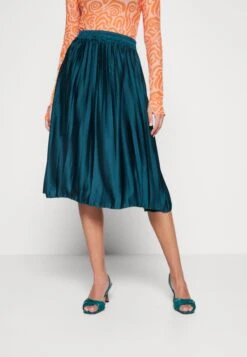 Wal G Penny Pleat Skirt - Jupe Plissée - Emerald Green
