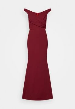 Wal G Kai Off The Shoulder Maxi Dress - Robe De Cocktail - Berry Wine -Wal G 78dbf9979c9c4294bae4cc823b69268d