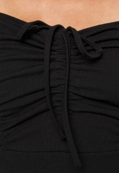 Cyndee Front Tie Midi Dress - Robe En Jersey - Black 11 Cyndee Front Tie Midi Dress - Robe En Jersey - Black -Wal G 78dc83b3f5c64b509e6bd350020e6978