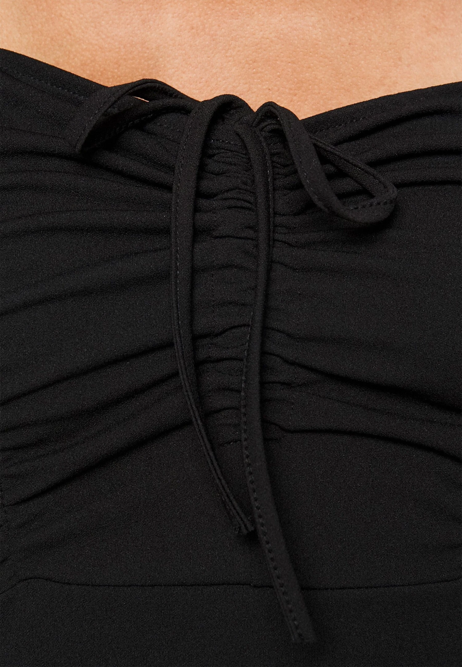 Cyndee Front Tie Midi Dress - Robe En Jersey - Black 7 Cyndee Front Tie Midi Dress - Robe En Jersey - Black – Image 5