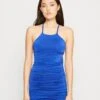 Wal G Ru Backless Mini - Robe En Jersey - Electric Blue -Wal G 792a8eb12fa2494b812f94c57a95a8b7