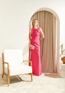 Wal G Sophie Knot Dress - Robe De Cocktail - Dark Fushia