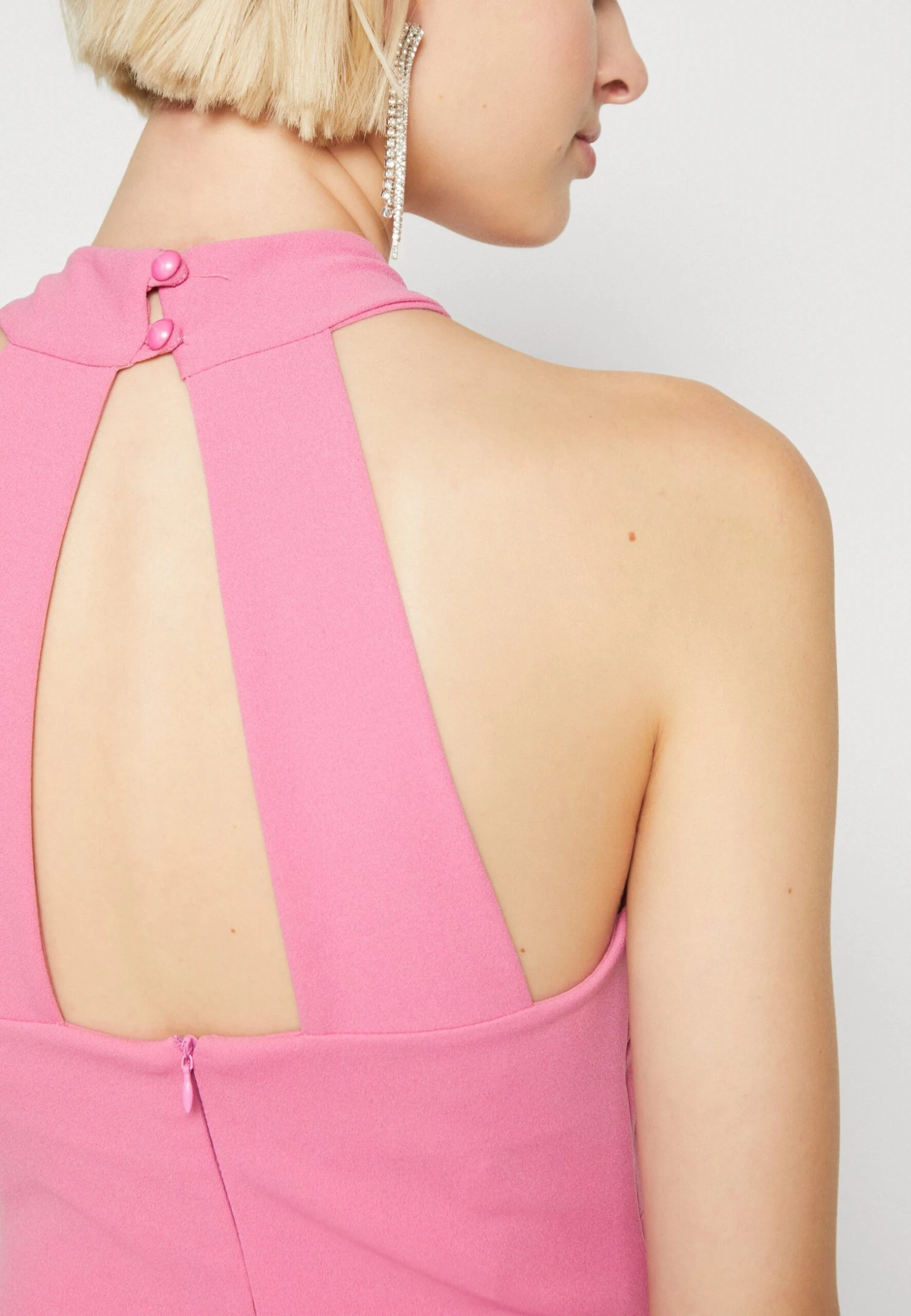 Wal G Indy Cross Neck Maxi - Robe En Jersey - Rose Pink 8 Wal G Indy Cross Neck Maxi - Robe En Jersey - Rose Pink – Image 6