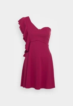 Wal G One Shoulder Skater Dress - Robe En Jersey - Magenta 10 Wal G One Shoulder Skater Dress - Robe En Jersey - Magenta -Wal G 7bd891668d474d38a22af69d4ef02fb0