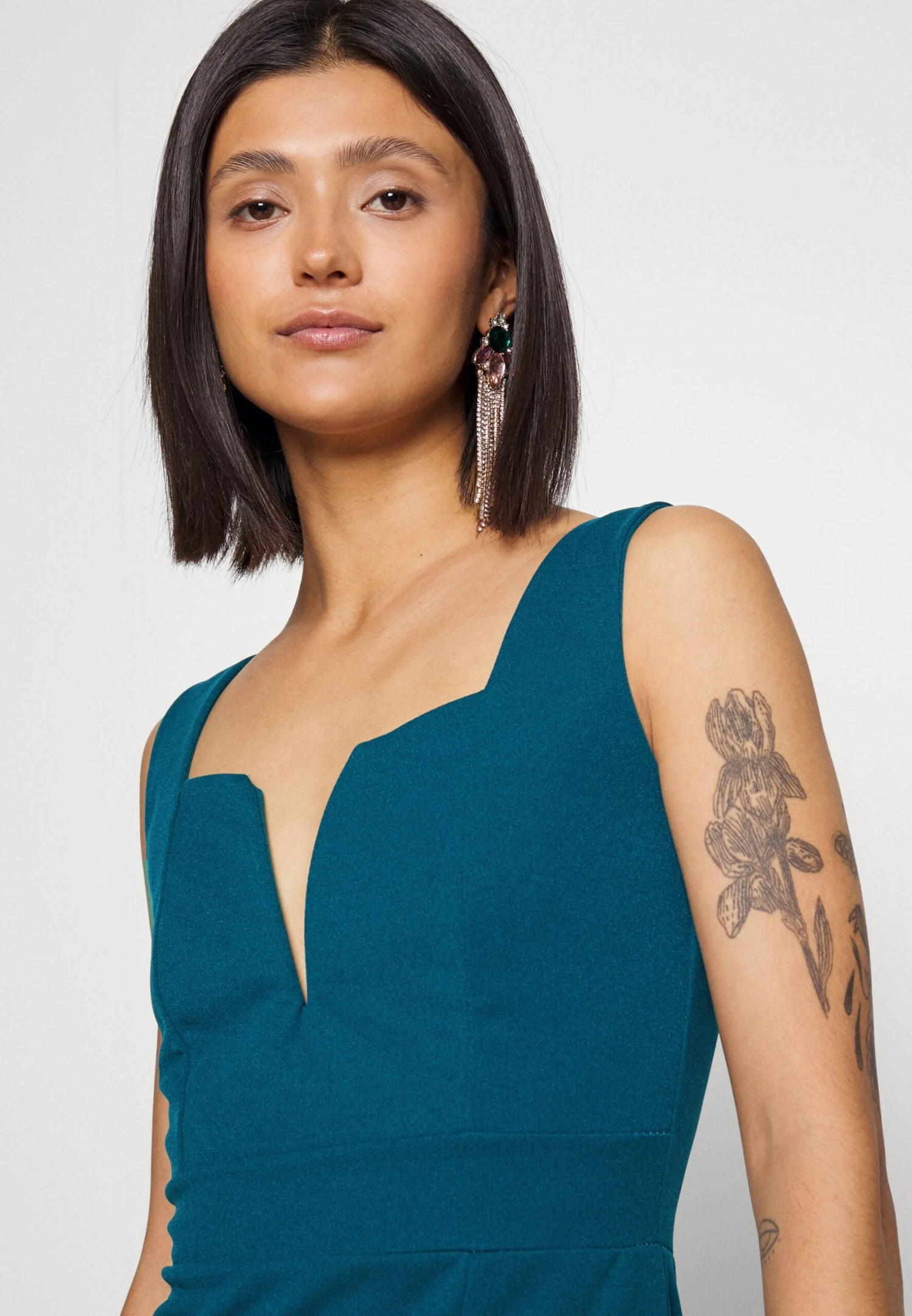 Wal G Cruise Midi Dress - Robe Fourreau - Dark Teal Blue 7 Wal G Cruise Midi Dress - Robe Fourreau - Dark Teal Blue – Image 5