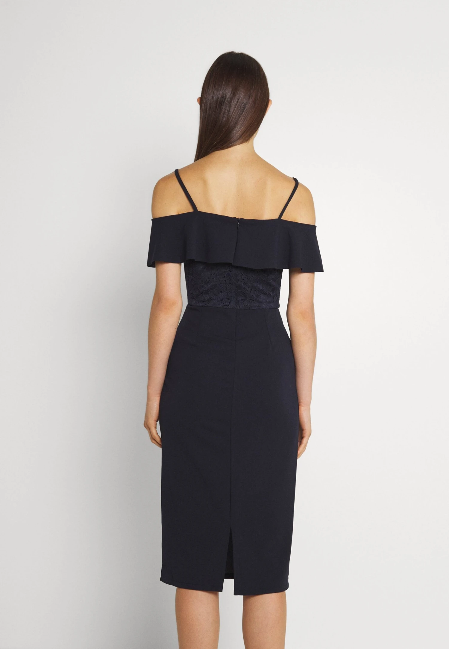 Wal G Emaan Midi Dress - Robe En Jersey - Navy Blue 5 Wal G Emaan Midi Dress - Robe En Jersey - Navy Blue – Image 3