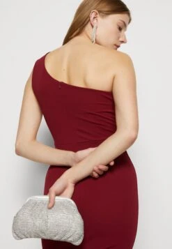 Wal G Ella Cut Out Midi Dress - Robe De Soirée - Wine -Wal G 7fc0490acf924fd69ac1377bb5ea76f8