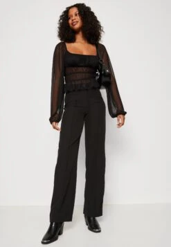 Wal G X Tonya Straight Leg Trouser - Pantalon Classique - Black -Wal G 81d6cd84514b4f5691dc09ea4bc59237