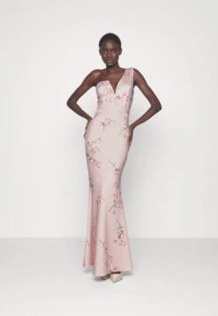 Wedding Gigi One Shoulder Print - Robe De Cocktail - Peach -Wal G 83a32604c6064095bb48b908a4a62909