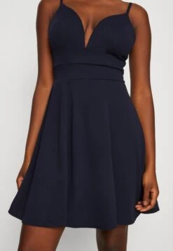 Wal G Vincent Skater Dress - Robe En Jersey - Navy Blue -Wal G 83f171c5f5d44f60b6fff5b5256c174f