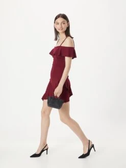 Wal G Mini-robes Robe REVRA Femme Lie De Vin -Wal G 88d7fce99c80ed04e9cdf561fe9794e8