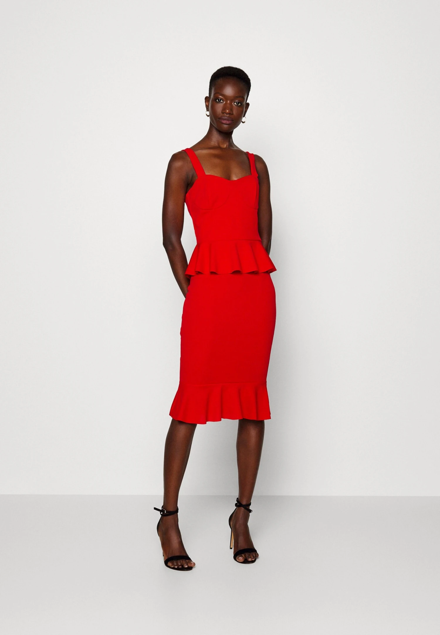 Jace Peplum Dress - Robe En Jersey - Red 4 Jace Peplum Dress - Robe En Jersey - Red – Image 2