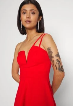 Wal G Tasha Strap Skater - Robe De Jour - Red -Wal G 8997e540f2a643ae8a469068ad0c0a58