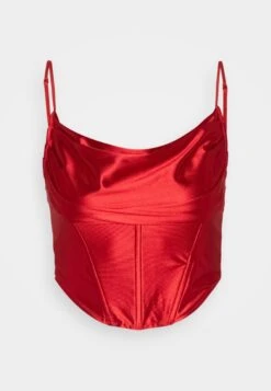 Wal G Christian Corset Crop - Débardeur - Red -Wal G 8a5d8fb1df5f4bf294dab081f2df05b5