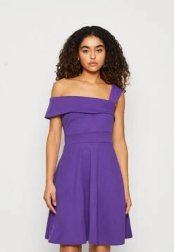 Wal G Noelle Off The Shoulder Skater - Robe En Jersey - Purple
