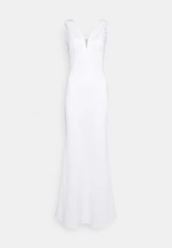 Wal G Wgxzl Wedding - Henny V Neck Maxi Dress - Robe De Cocktail - White -Wal G 8bc9d1bb2ca54d7c9d212a3a55e53ccb