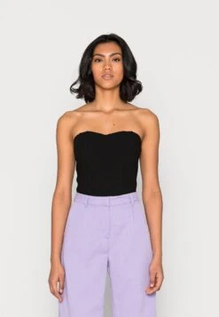 Wal G Lykke Boned Bandeau - Débardeur - Black