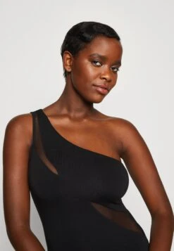 Wal G Zakera Contrast Midi Dress - Robe En Jersey - Black -Wal G 8ef30865b25a408791e5932fe89b63ed