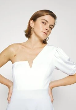 Wal G Zalora One Sleeve Skater Dress - Robe En Jersey - White -Wal G 9053ac95ea3c4fbc8b061e3f10ed25e1