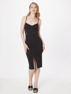 Wal G Robes Midi Robe TIZA Femme Noir -Wal G 93be9a9e68791d5f8144bf1fc91f495d