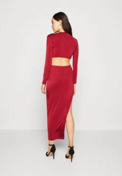 Wal G Jolie Cut Out Maxi Dress - Robe En Jersey - Wine -Wal G 9414049e14694da1b5dbc711255225e2