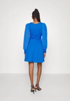 Wal G Kat Sleeve Dress - Robe De Jour - Electric Blue -Wal G 96b097c8ba7349f78b5ba1d7d6652c62