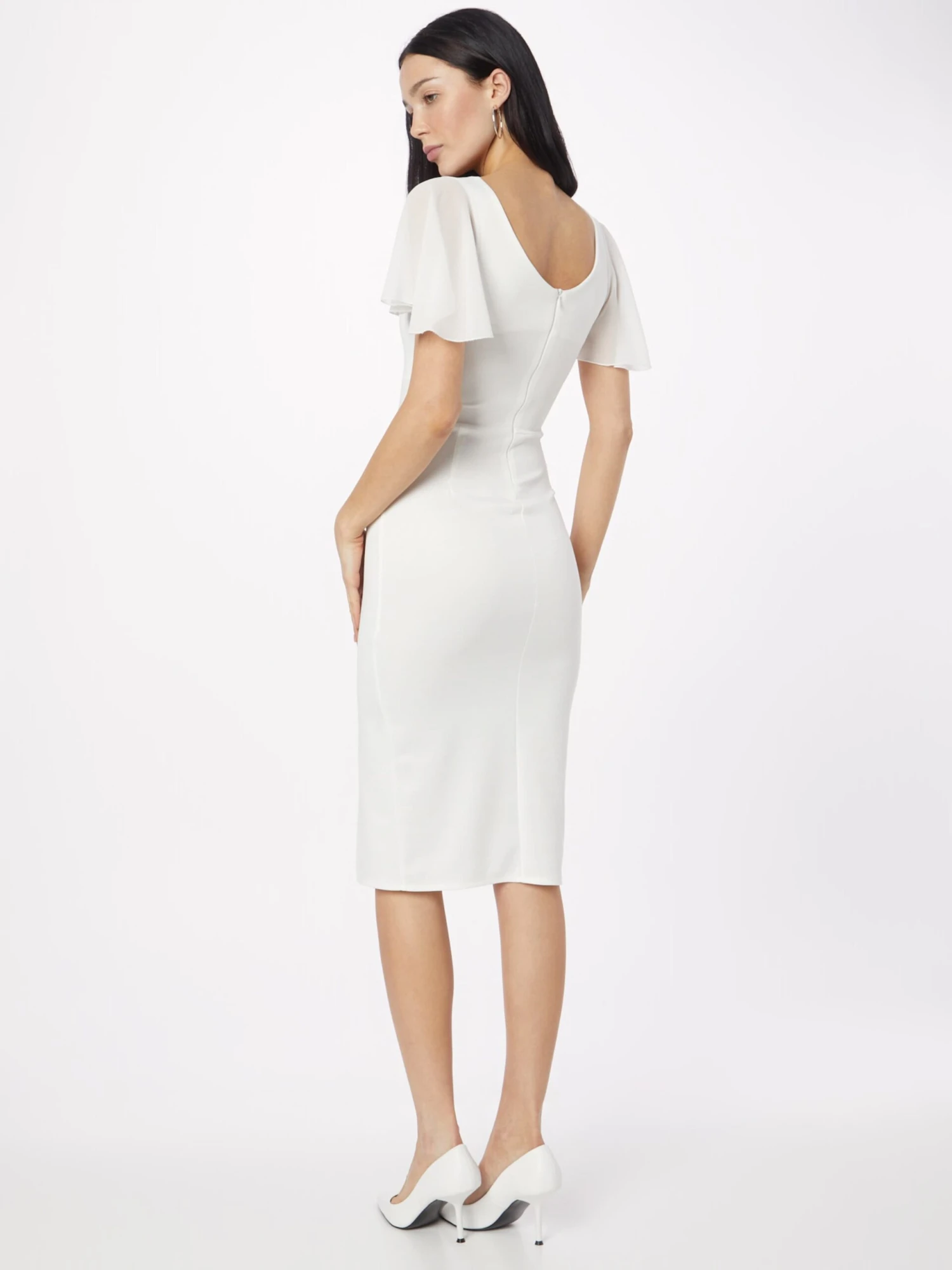 Wal G Robes De Cocktail Robe De Cocktail LEMBERA Femme Blanc 6 Wal G Robes De Cocktail Robe De Cocktail LEMBERA Femme Blanc – Image 4