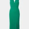 V Neck Midi - Robe En Jersey - Leag Green -Wal G 9897b4f848d141f49c92e67a35122f36