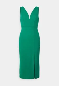 V Neck Midi - Robe En Jersey - Leag Green