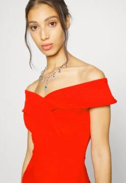 Wal G Zara Midi Dress - Robe De Soirée - Red -Wal G 98de889bc15848c6bbbc90e2a3dfe673