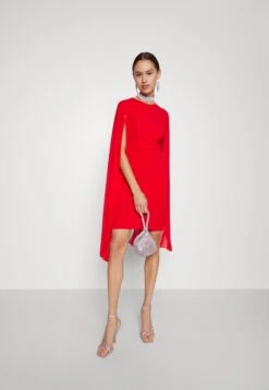 Wal G Holly Sleeve Dress - Robe De Soirée - Red -Wal G 9c59e8fd37084694be8170ff69aa43fc