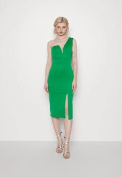 Wal G Bella Of Shoulder Midi - Robe De Soirée - Leaf Green
