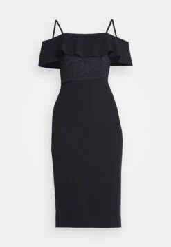 Wal G Emaan Midi Dress - Robe En Jersey - Navy Blue 12 Wal G Emaan Midi Dress - Robe En Jersey - Navy Blue -Wal G 9ebb38181f4647e2af9b52bf0834748a