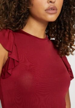 Wal G Ben Ruffle Bodysuit - T-Shirt Imprimé - Burgundy 13 Wal G Ben Ruffle Bodysuit - T-Shirt Imprimé - Burgundy -Wal G 9fc2404e557440c7b40bd01efa5199e1