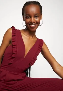 Wal G Rayna Ruffled - Combinaison - Berry Wine -Wal G a07a14d2e73f4356b41b2f13aec7f286