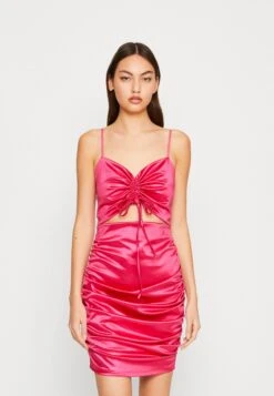 Wal G Elle Cut Out Mini - Robe De Soirée - Fuchsia