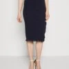Wal G Kammi Midi Skirt - Jupe Crayon - Navy -Wal G a210160ed1b24997a5c006368f05bd81