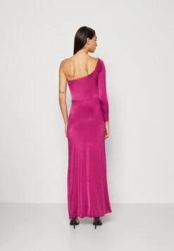 Wal G Arrabella One Sleeve Maxi - Robe En Jersey - Magenta -Wal G a57a5752fead44ddbc164fc49decb4bd