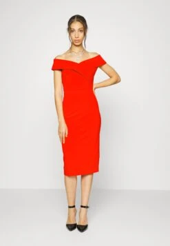 Wal G Zara Midi Dress - Robe De Soirée - Red