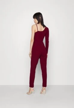 Wal G Ciaramin One Sleeve Jumpsuit - Combinaison - Berry Wine -Wal G a828e7030e6542dbaff1ec783c5660e1