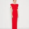 Wal G Jai Ruffle Maxi - Robe De Cocktail - Red -Wal G a856ca8f0ebd45d8b0808a8fc569166b