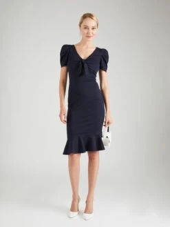 Wal G Mini-robes Robe WONDA Femme Bleu Marine -Wal G a871f57c829b0f8f60b89c115a735d20