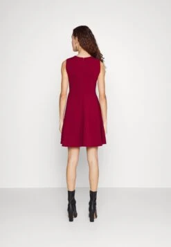 Wal G Accessorie Neck Skater Dress - Robe De Soirée - Wine -Wal G a8bffacd1603478ebc241f92b4059144