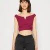 Wal G Valentines Heart Crop - Débardeur - Magenta -Wal G a9110f3470cd4821930e83d3094cbbb4