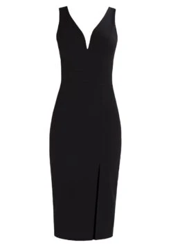 Wal G V Neck Midi - Robe En Jersey - Black -Wal G aa1a3cd35d904e3a9e31d3a2b313457e
